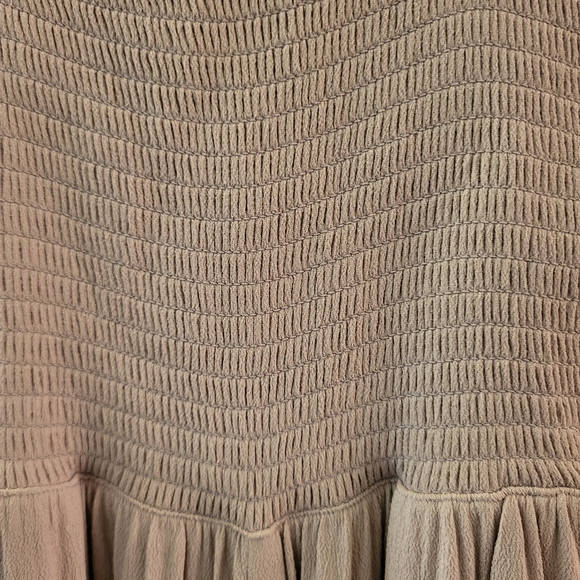 NWT Aritzia Wilfred Wide Leg Smocked Jumpsuit in 'Gull Grey'  - Size 2XS - Picture 7 of 7